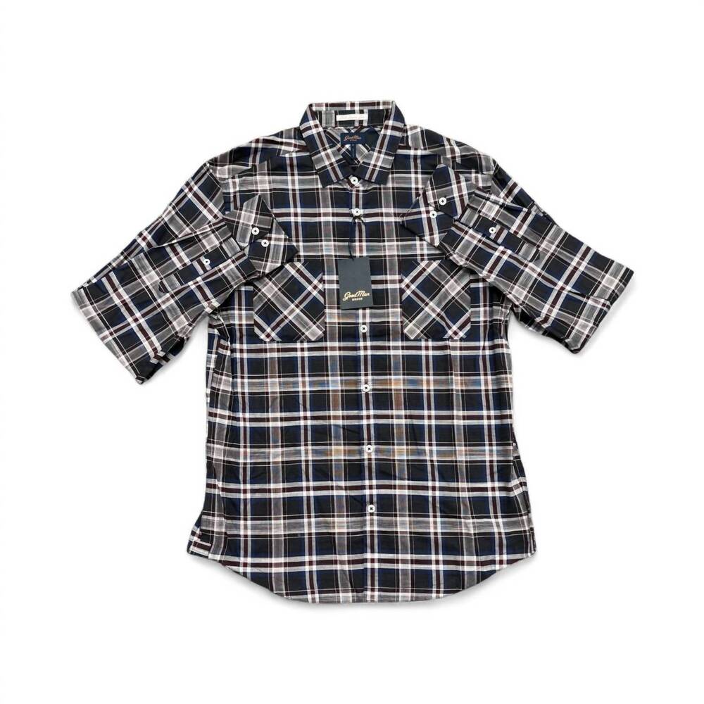 NEW GOODMAN men's point collar shirt in grey